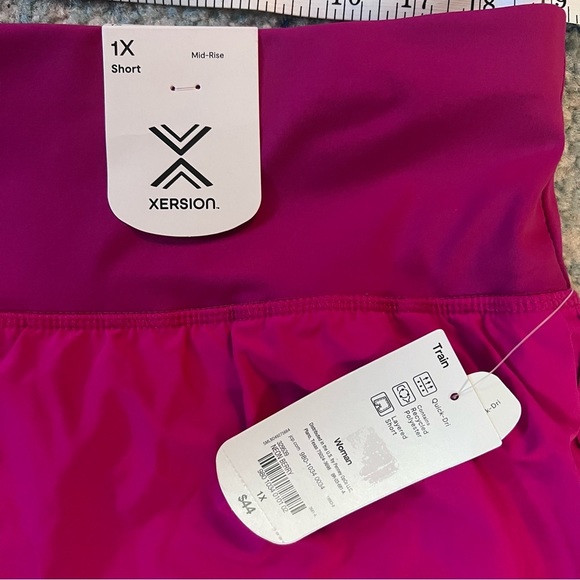 XERSION Womens Plus Size 1X Pink Shorts NWT - Picture 2 of 5